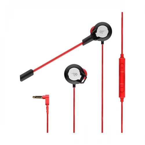 Havit GE02 Wired Gaming Earphone with Mic Black-Red
