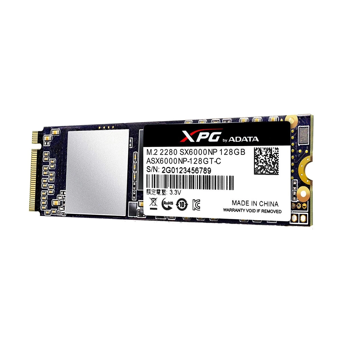 ADATA XPG SX6000NP 128GB M.2 2280 PCIe Gen3x2 SSD