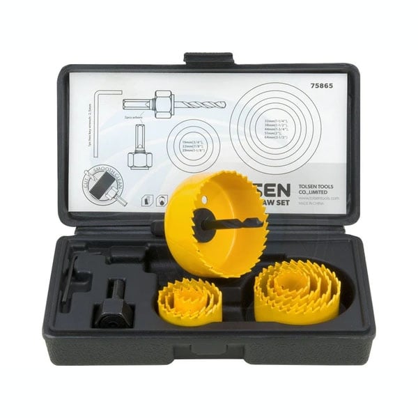 Tolsen 11 Pcs Hole Saw Set