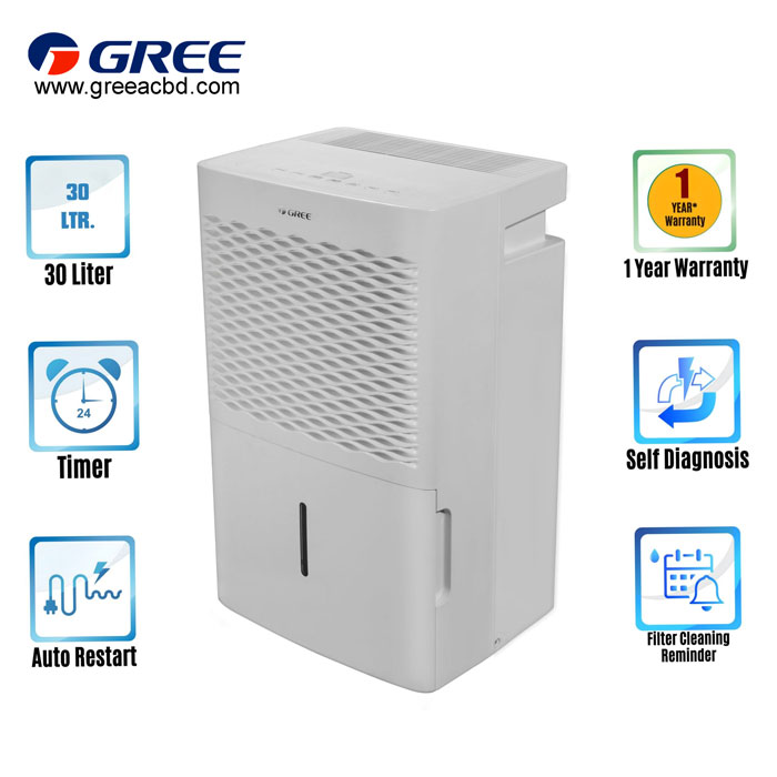 Gree Dehumidifier 30L - (GD-30NL)