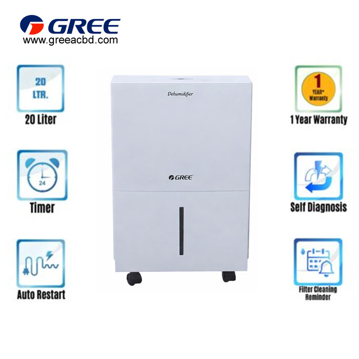 Gree Dehumidifier 20L - GD-20NL